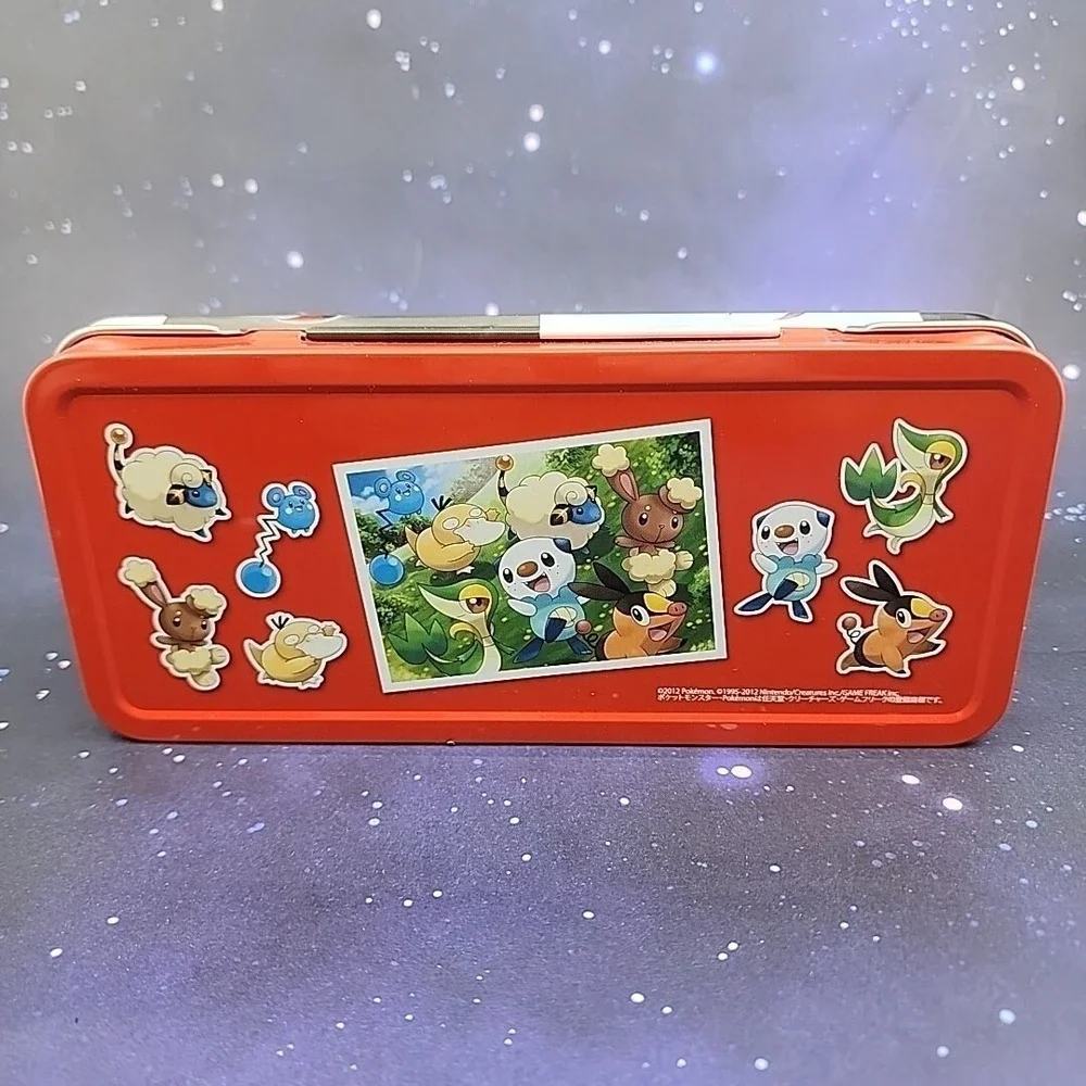 Pokemon Black & White 2 Japanese Metal Pencil Case Stationary Back-to-School